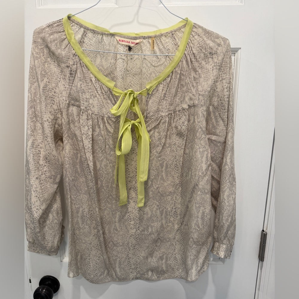 Rebecca Taylor size 10 Silk Blouse